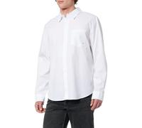 Calvin Klein Men’s Poplin Classic Cotton Long Sleeve Top, White (Brilliant White), XL