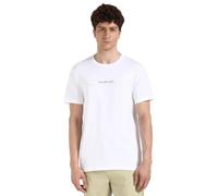 Calvin Klein Men’s Round Neck Short Sleeve Minimal Logo T-Shirt, White (Bright White), M