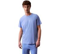 Calvin Klein Men’s Short Sleeve Crew Neck T-Shirt, Blue (Glacier), L