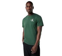 Calvin Klein Men’s Short Sleeve Left Chest Logo Slim Fit T-Shirt, Green (Sycamore), M