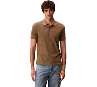 Calvin Klein Men’s Short Sleeve Monogram Pique Cotton Polo Shirt