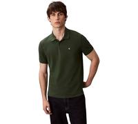 Calvin Klein Men’s Short Sleeve Monogram Pique Cotton Polo Shirt