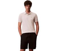 Calvin Klein Men’s Short Sleeve Monogram Pique Cotton Polo Shirt