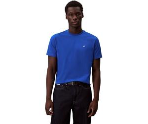 Calvin Klein Men’s Short Sleeve Round Neck Classic Monogram T-Shirt, Blue (Ocean Tides), L