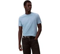 Calvin Klein Men’s Short Sleeve Round Neck Classic Monogram T-Shirt, Blue (Smoke Blue), XXL