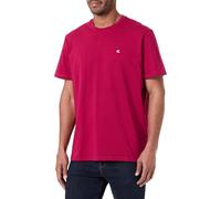 Calvin Klein Men’s Short Sleeve Round Neck Classic Monogram T-Shirt, Red (Beet Red), S
