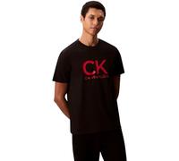 Calvin Klein Men’s Short Sleeve Round Neck Graphic T-Shirt, Black (Black), XXL
