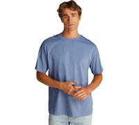 Calvin Klein Men’s Short Sleeve Round Neck Logo Tape T-Shirt, Blue (Tempest), XXS