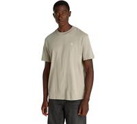 Calvin Klein Men’s Short Sleeve Round Neck Painted T-Shirt, Beige (Laurel Oak), S