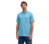 Calvin Klein Men’s Short Sleeve Round Neck Smooth Solid T-Shirt, Blue (Blue Steam), XL