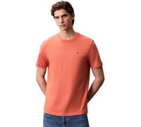 Calvin Klein Men’s Short Sleeve Round Neck Smooth Solid T-Shirt, Orange (Mecca Orange), M