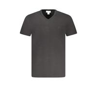 Calvin Klein Men’s Short Sleeve V-Neck Smooth Solid T-Shirt, Black (Black), XS
