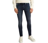 Calvin Klein Men’s Skinny Fit Jeans with Stretch, Black (Denim Black), 32W/38L