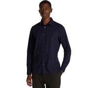 Calvin Klein Men’s Slim Fit Long Sleeve Stretch Shirt, Blue (Night Sky), L