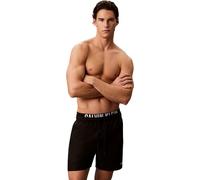 Calvin Klein Men’s Swim Shorts Medium Drawstring Boxer with Drawstring, Black (Black), S