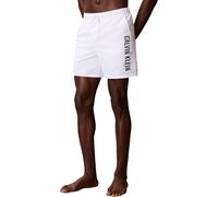 Calvin Klein Men’s Swim Shorts Medium Drawstring with Drawstring, White (Classic White), 3XL