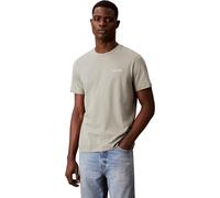 Calvin Klein Men's Ss Micro Logo Crewneck Tee LV04LC255G, Beige, M