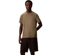Calvin Klein Men’s T-Shirt Short Sleeve Micro Logo with Round Neckline, Green (Dusty Olive), L