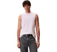 Calvin Klein Men’s Tank Top Badge Muscle in Cotton, White (Bright White), XL
