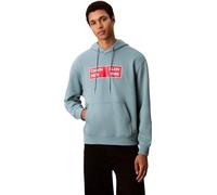 Calvin Klein Men’s Terry Box Graphic Regular Fit Hoodie, Blue (Smoke Blue), M