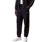 Calvin Klein Men’s Terry Monogram Jogging Bottoms with Back Pocket, Blue (Dark Sapphire), XL