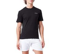 Calvin Klein Men Short-Sleeve T-Shirt Micro Logo Interlock Crew Neck, Black (Ck Black), L