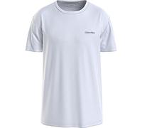 Calvin Klein Men Short-Sleeve T-Shirt Micro Logo Interlock Crew Neck, White (Bright White), S