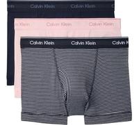 Calvin Klein Men TRUNK 3 PK PINK (Horizon Pink/Hairline Stripe Shorel) XL
