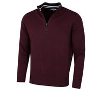 Calvin Klein Mens 1/2 Zip CK Golf Sweater - French Burgundy Sport - XXXXXL