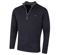 Calvin Klein Mens 1/2 Zip CK Golf Sweater - Navy Marl - XXXL