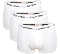 Calvin Klein Men's 100% Authentic CK 3 Pack Low Rise Trunk Boxer Brief, White