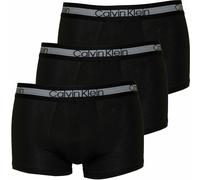 Calvin Klein Men's 100% Authentic CK Cooling Trunks Boxer Shorts 3 Pack Black