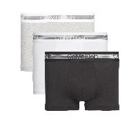 Calvin Klein Men's 100% Authentic Cooling Trunks Boxer 3 Pack Black/White/Grey
