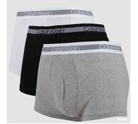 Calvin Klein Men's 100% Authentic Cooling Trunks Boxer 3 Pack Black/White/Grey