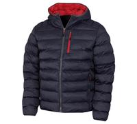 Calvin Klein Mens Woven Jacket - Navy/Red - XL