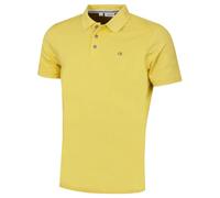 Calvin Klein Mens 2026 Campus 3 Button Ribbed Collar Golf Polo Shirt