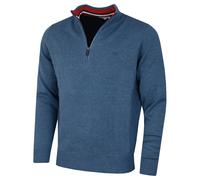 Calvin Klein Mens 2025 Chunky Knit Cotton 1/2 Zip CK Golf Sweater 48% OFF RRP