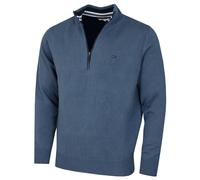 Calvin Klein Mens 2026 Chunky Knit Cotton 1/2 Zip CK Golf Sweater 48% OFF RRP