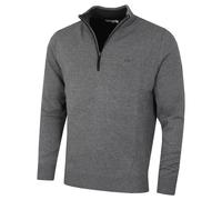 (XXL, Grey Marl) Calvin Klein Mens 2026 Knit Cotton 1/2 Zip Golf CK Top Sweater