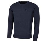 Calvin Klein Mens Crew Neck Sweater - Navy Marl - XXXL