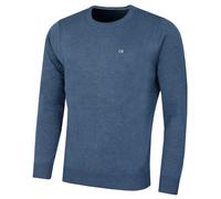 Calvin Klein Mens Crew Neck Sweater - Denim Marl - S