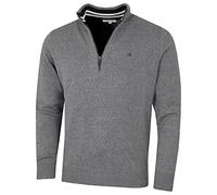 Calvin Klein Golf Mens Cotton Sweater - Grey Marl Sport - XL
