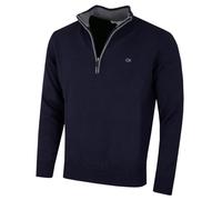 Calvin Klein Mens 2026 Knit Cotton 1/2 Zip Golf CK Top Sweater