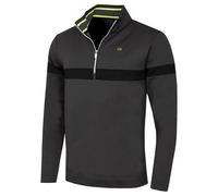 Calvin Klein Mens Scale Performance 1/2 Zip Sweater - Dark Grey Marl - XXL