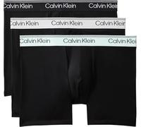 Calvin Klein Men's 3 Pack Boxer Briefs with Stretch, Multicolor (Black/Light Cast/Feel The Mint), XL
