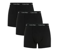 Calvin Klein Mens 3 Pack Boxer Shorts CK Underwear Fitted Trunks in Black