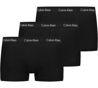 Calvin Klein Men's 3 Pack Low Rise Trunks - Cotton Stretch, Black (Black W. Black Wb Xwb)