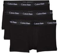 Calvin Klein Men's 3 Pack Low Rise Trunks - Cotton Stretch, Black (Black W. Black Wb Xwb)