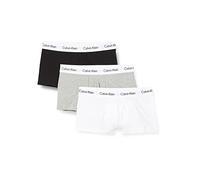 Calvin Klein Men's 3 Pack Low Rise Trunks - Cotton Stretch Boxers, Multicolour (Black/White/Grey Heather 998), M