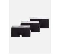Calvin Klein Men's 3-Pack Modal Stretch Low-Rise Boxer Trunks, Black/white